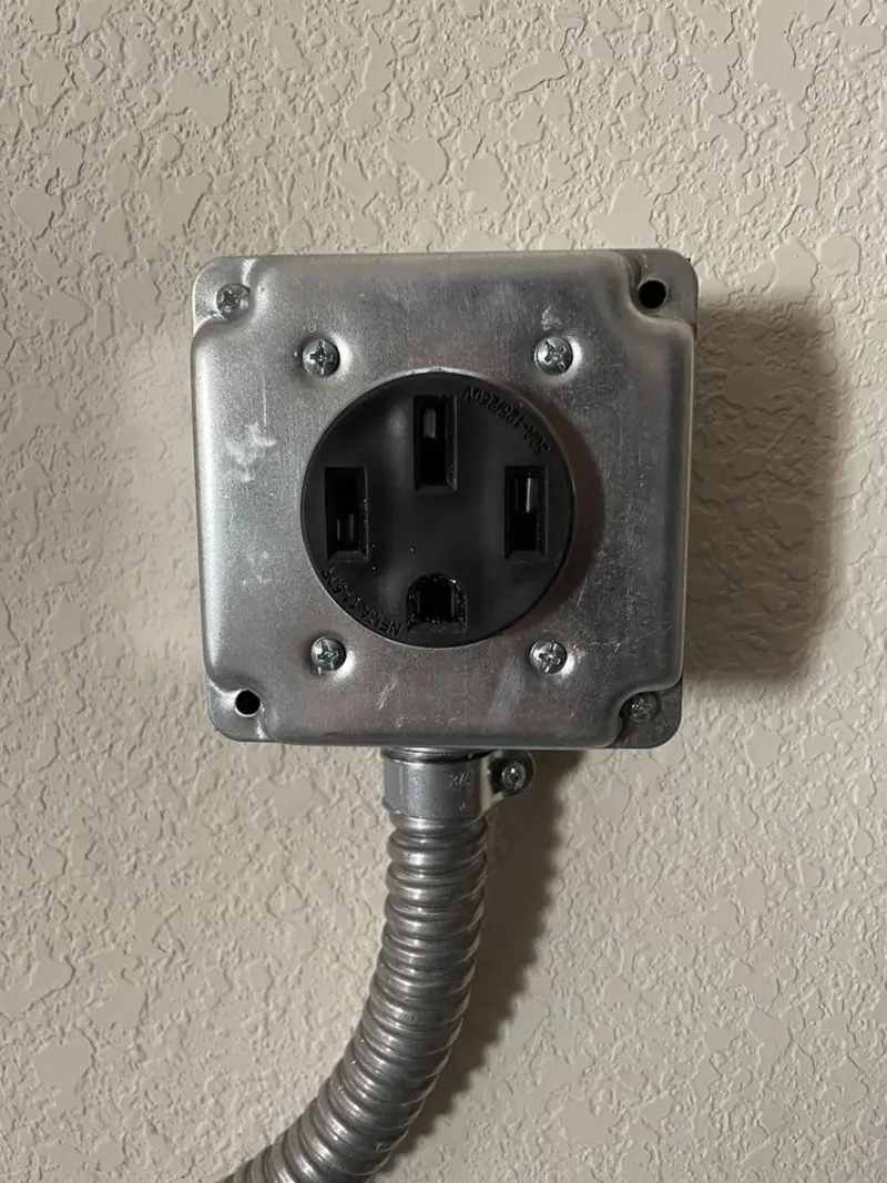 NEMA 14-50 outlet installed for Electrical Panel Upgrade in McCandless