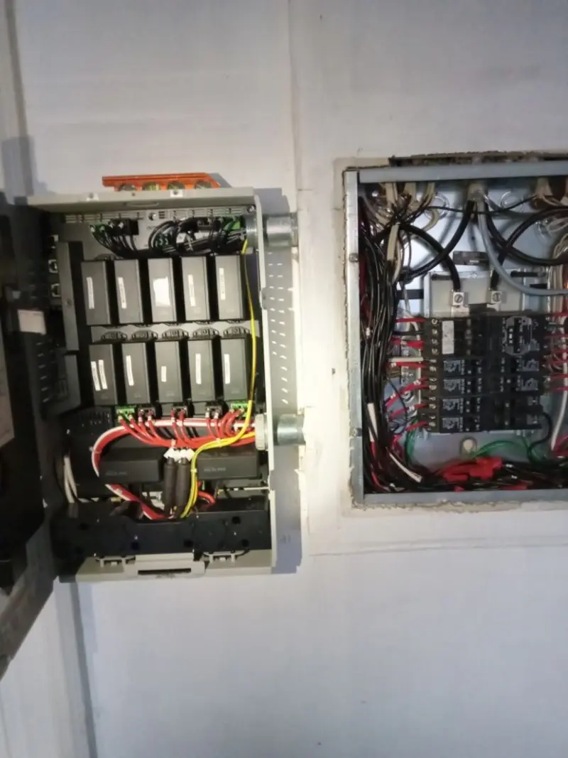 Electrical panel upgrade completed for Security Camera Wiring in McCandless